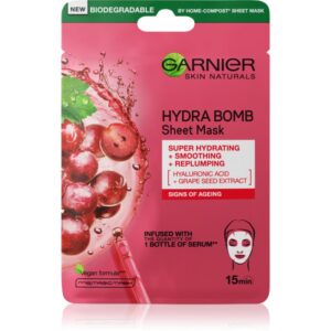 Garnier Skin Naturals Hydra Bomb mască textilă pentru netezire 28 g-ro