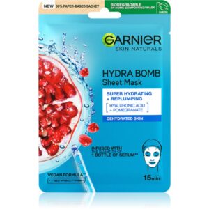 Garnier Skin Naturals Moisture+Aqua Bomb mască textilă hidratantă cu acid hialuronic 1 buc-ro