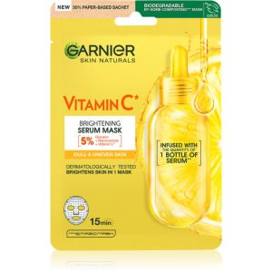 Garnier Skin Naturals Vitamin C Mască textilă cu efect de iluminare și hidratare cu vitamina C 28 g-ro