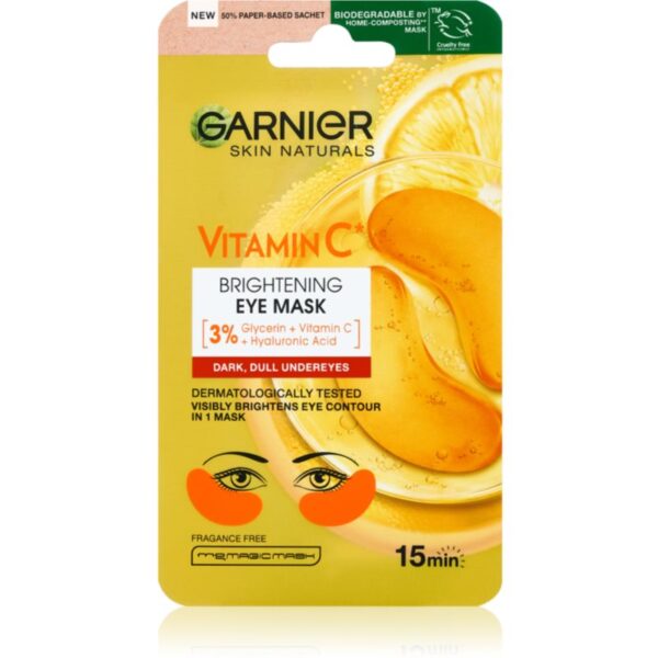 Garnier Skin Naturals Vitamin C masca de hidratare si luminozitate zona ochilor cu vitamina C 5 g-Țena
