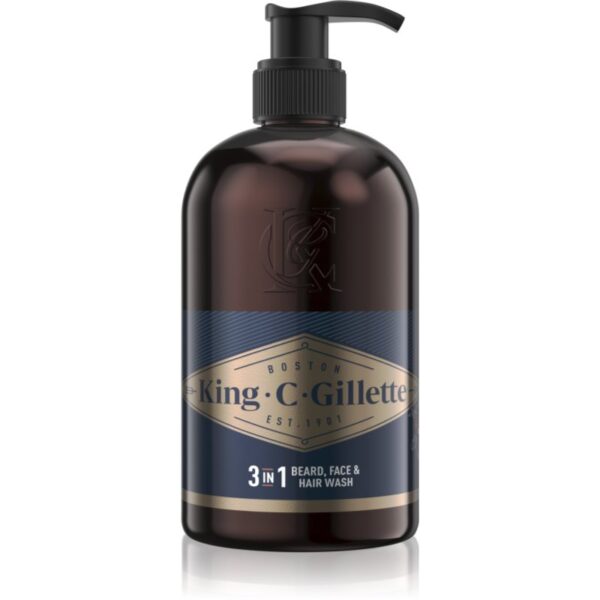 Gillette King C. Beard & Face Wash șampon pentru barbă 350 ml-ro