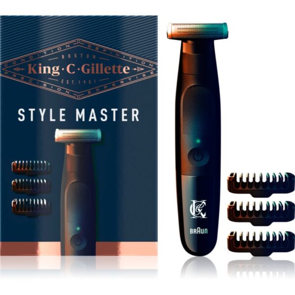 Gillette King C. Style Master aparat de tuns barba cu extensii interschimbabile 1 buc-Țena