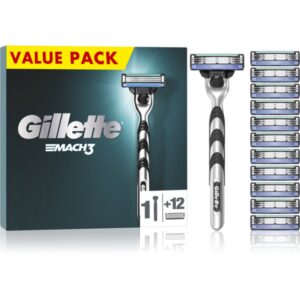 Gillette Mach3 Aparat de ras + rezervă lame 12 buc-ro