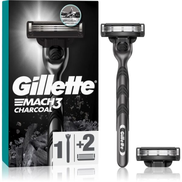 Gillette Mach3 Charcoal Aparat de ras + rezervă lame 2 buc-ro