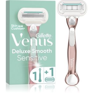 Gillette Venus Deluxe Smooth Sensitive Rosegold aparat de ras + capete de schimb 1 buc-Țena