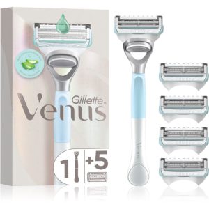 Gillette Venus Pubic Hair&Skin aparat de ras pentru ajustarea liniei bikinilor + capete de schimb 5 buc-ro