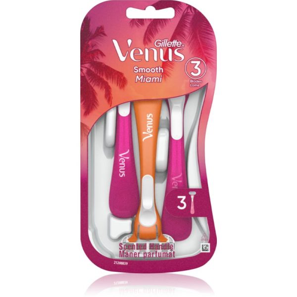 Gillette Venus Smooth Miami aparat de ras de unică folosință pentru femei 3 buc-ro