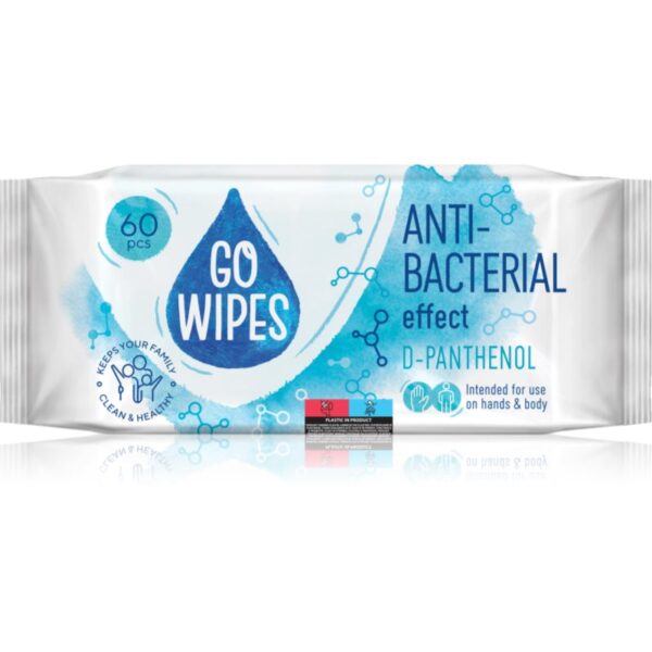 GoWipes Anti-Bacterial Effect D-Panthenol Servetele umede pentru maini si corp 60 buc-ro