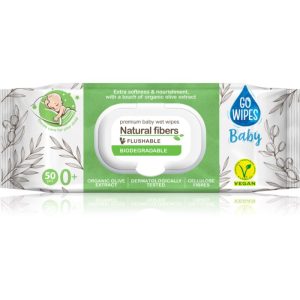 GoWipes Baby Natural Fibers servetele delicate pentru copii pentru piele sensibila 0+ 50 buc-ro
