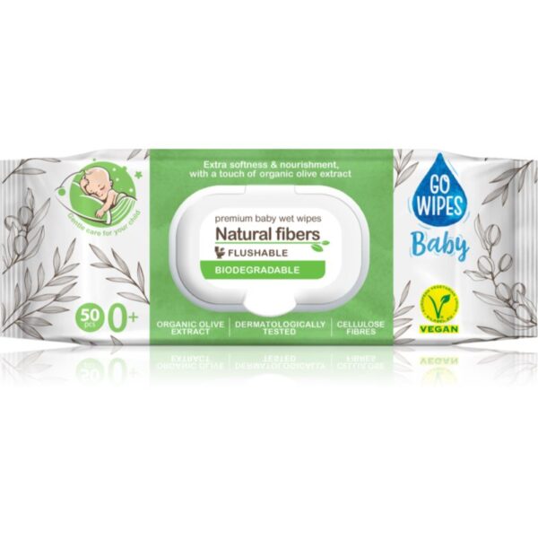 GoWipes Baby Natural Fibers servetele delicate pentru copii pentru piele sensibila 0+ 50 buc-ro