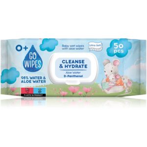 GoWipes Cleanse & Hydrate servetele delicate pentru copii pentru piele sensibila aloe vera 0+ 50 buc-ro