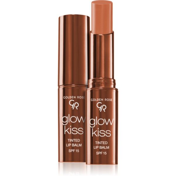 Golden Rose Glow Kiss balsam de buze colorat SPF 15 culoare 06 Choco Cake 3 g-ro