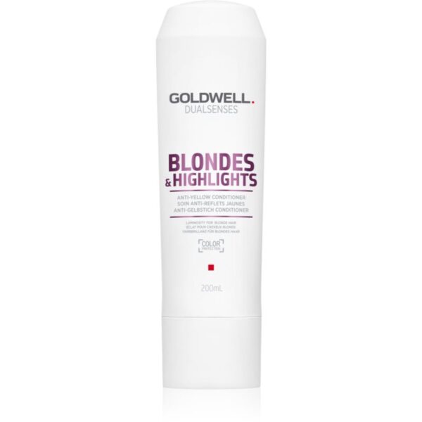 Goldwell Dualsenses Blondes & Highlights balsam pentru păr blond neutralizeaza tonurile de galben 200 ml-Țena