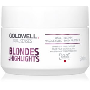 Goldwell Dualsenses Blondes & Highlights masca pentru regenerare neutralizeaza tonurile de galben 200 ml-Țena