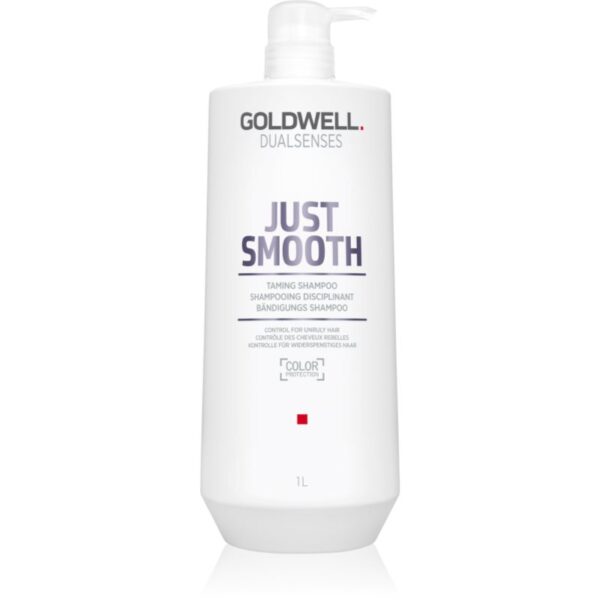 Goldwell Dualsenses Just Smooth sampon pentru indreptarea parului pentru par indisciplinat 1000 ml-Țena