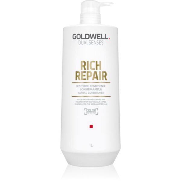 Goldwell Dualsenses Rich Repair balsam pentru regenerare pentru păr uscat și deteriorat 1000 ml-Țena