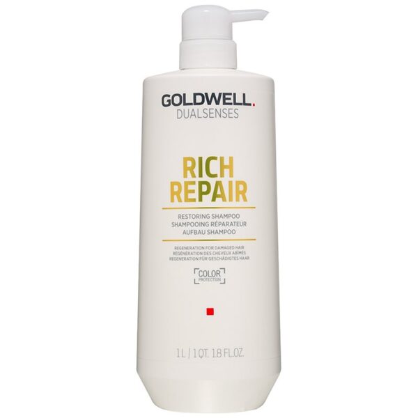Goldwell Dualsenses Rich Repair șampon regenerator pentru păr uscat și deteriorat 1000 ml-Țena