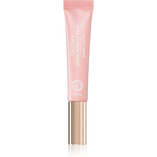 Gosh Soft`n Tinted balsam de buze tonifiant SPF 15 culoare Rose 8 ml-Țena