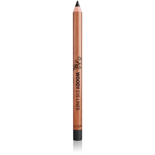 Gosh Woody creion dermatograf waterproof culoare 001 Ebony Black 1.1 g-ro