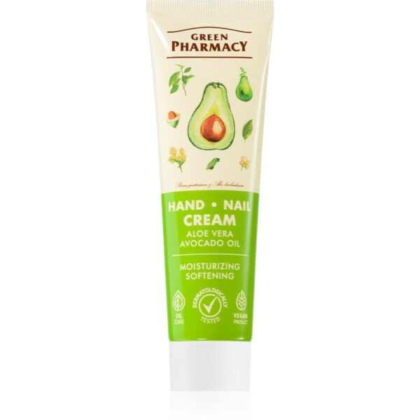 Green Pharmacy Aloe Hand Cream crema hidratanta si emolienta pentru maini si unghii 100 ml-Țena
