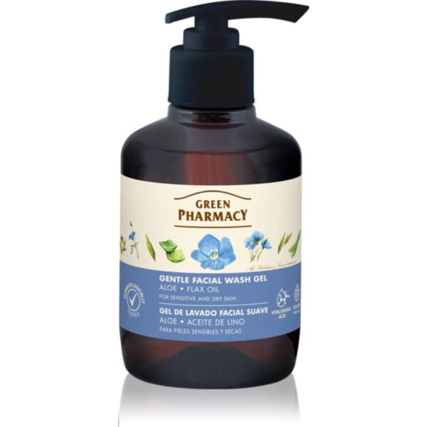 Green Pharmacy Aloe Wash Gel gel de curățare blând pentru piele sensibilă 270 ml-ro