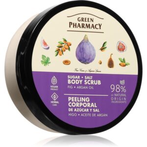 Green Pharmacy Argan Body Scrub exfoliant de corp cu zahăr 200 ml-Țena