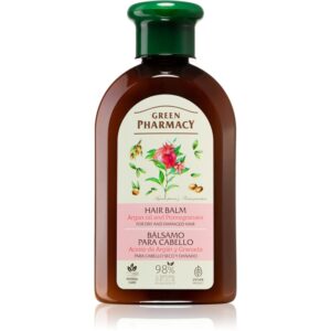 Green Pharmacy Argan Oil & Pomegranate Hair Balm balsam pentru păr uscat și deteriorat 300 ml-ro
