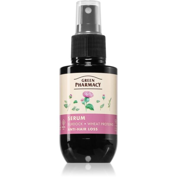 Green Pharmacy Burdock & Wheat proteins Care Serum ser impotriva caderii parului 100 ml-Țena