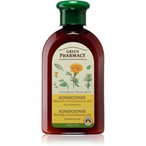 Green Pharmacy Calendula Hair Balm balsam pentru îngrijirea părului pentru par normal spre gras 300 ml-Țena