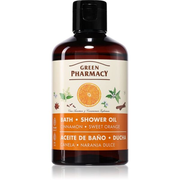 Green Pharmacy Cinnamon & Sweet orange Bath Oil ulei de dus scortisoara 250 ml-ro