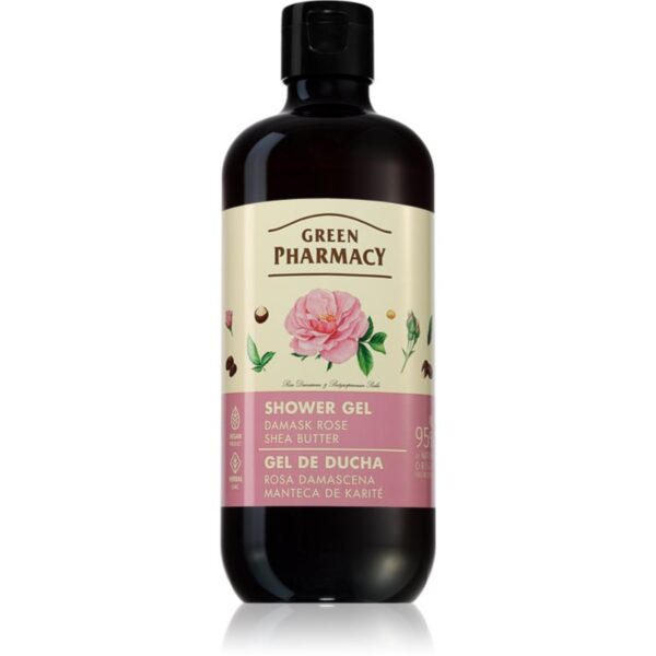 Green Pharmacy Damask Rose & Shea Butter Shower Gel gel de duș mătăsos 500 ml-ro