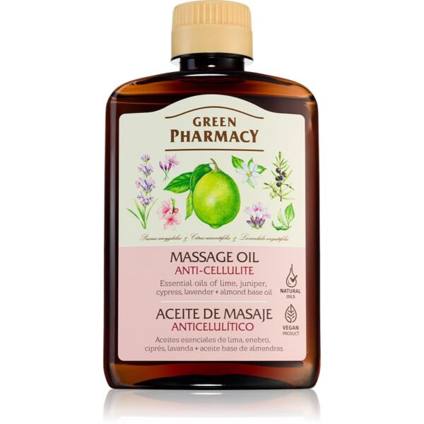 Green Pharmacy Essential oils of Lime Massage Oil ulei de masaj anti-celulită 200 ml-Țena