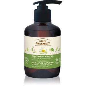 Green Pharmacy Green Tea Face Wash gel de curățare blând pentru ten gras și mixt 270 ml-ro