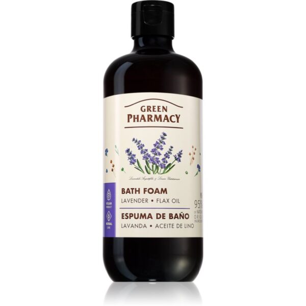 Green Pharmacy Lavender & Linseed Oil Bath Foam spuma de baie cu lavanda 500 ml-Țena