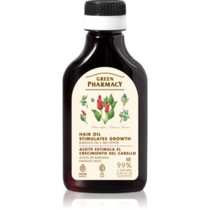 Green Pharmacy Red Peppers Burdock Oil Ulei din brusture pentru stimularea cresterii parului 100 ml-ro