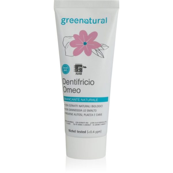 Greenatural Homeopathic Toothpaste Green Tea & Lemon pastă de dinți pentru remedii homeopate 75 ml-ro
