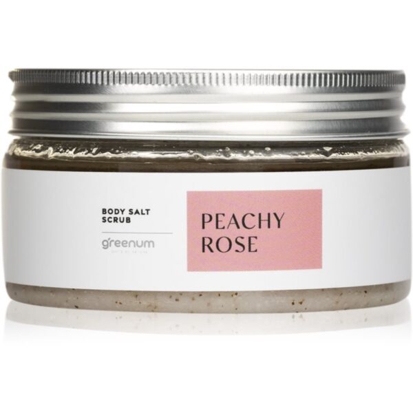 Greenum Salt Scrub sare pentru exfoliere pentru corp cu parfum Rose 320 g-ro