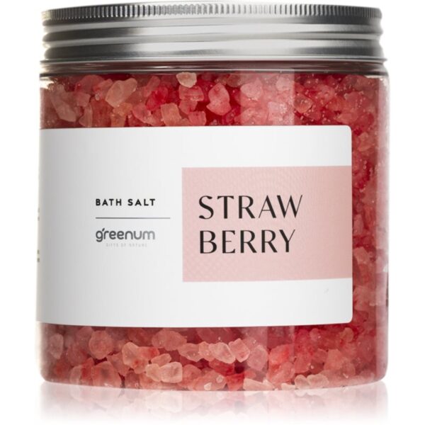 Greenum Strawberry sare de baie 600 g-Țena