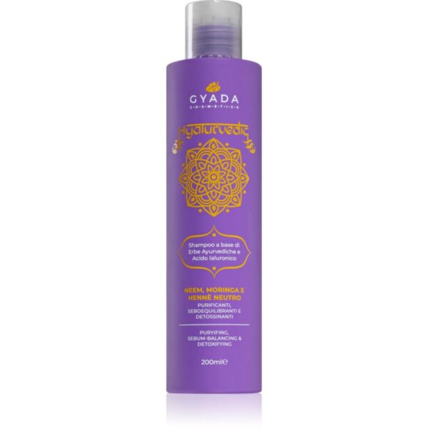Gyada Cosmetics Hyalurvedic șampon detoxifiant pentru curățare cu acid hialuronic 200 ml-ro