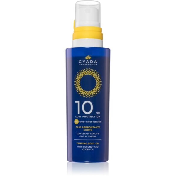 Gyada Cosmetics Solar Low Protection ulei pentru îngrijire și bronzare pentru corp SPF 10 150 ml-Țena