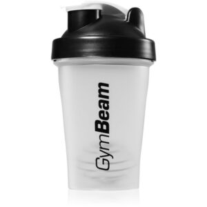GymBeam Blend Bottle shaker pentru sport culoare Transparent & Black 400 ml-Țena