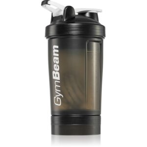 GymBeam Blend Bottle shaker pentru sport + rezervor culoare Black White 450 ml-Țena