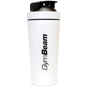 GymBeam Shaker Steel shaker pentru sport culoare White 739 ml-Țena