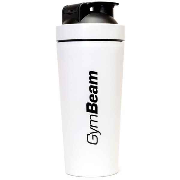 GymBeam Shaker Steel shaker pentru sport culoare White 739 ml-Țena
