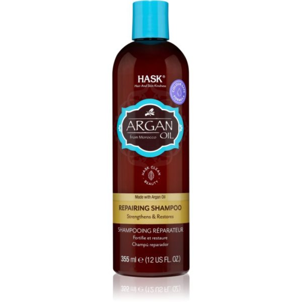 HASK Argan Oil sampon revitalizant pentru par deteriorat 355 ml-Țena