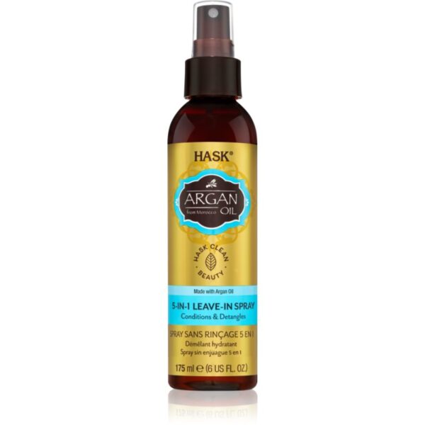 HASK Argan Oil spray care nu necesita clatire pentru par deteriorat 175 ml-Țena