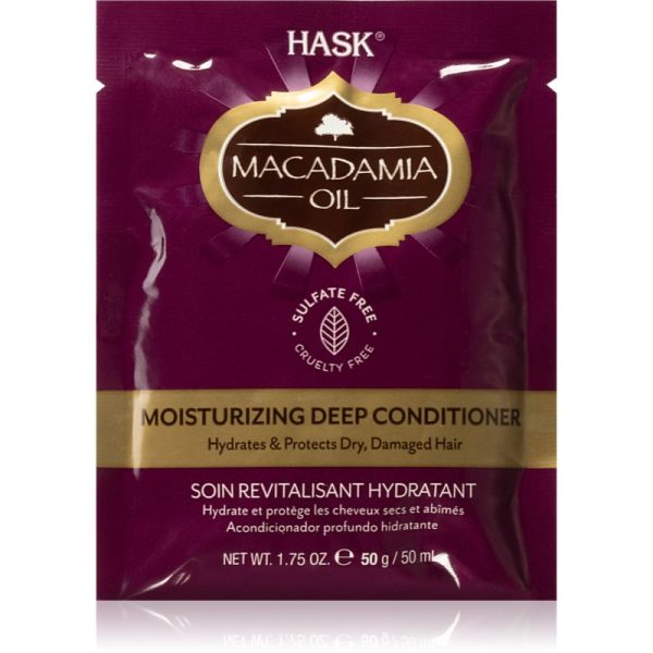 HASK Macadamia Oil balsam hidratant pentru par uscat