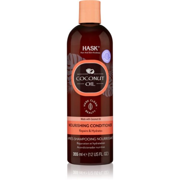 HASK Monoi Coconut Oil balsam hranitor pentru un par stralucitor si catifelat 355 ml-Țena