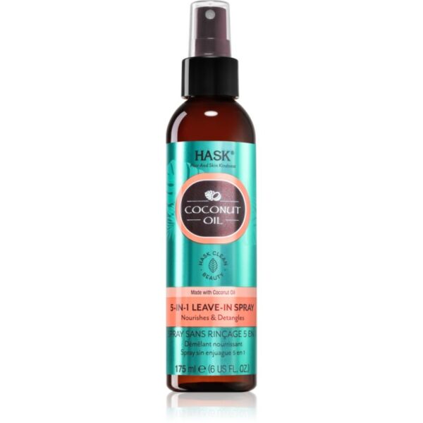 HASK Monoi Coconut Oil spray care nu necesita clatire pentru un par stralucitor si catifelat 175 ml-Țena