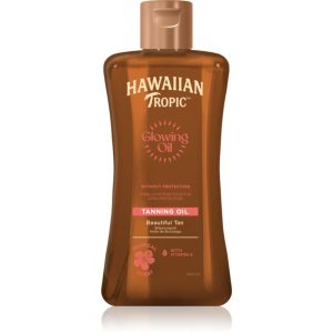 Hawaiian Tropic Glowing Oil Tanning ulei pentru corp pentru un bronz de lunga durata 200 ml-Țena